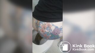Girl has diarrhea in toilet - video 15