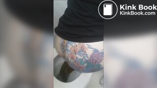 Girl has diarrhea in toilet - video 15