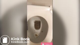 Girl has diarrhea in toilet - video 2