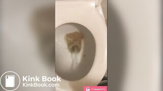 Girl has diarrhea in toilet - video 2