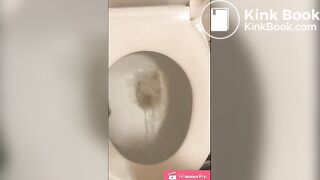 Girl has diarrhea in toilet - video 2