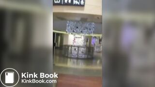 Melissa has diarrhea in a public toilet