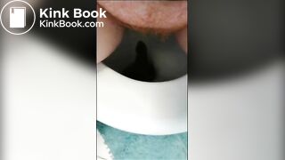 Amy has diarrhea in toilet - video 2