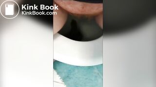 Amy has diarrhea in toilet - video 2