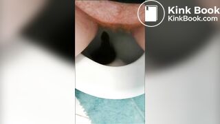 Amy has diarrhea in toilet - video 2