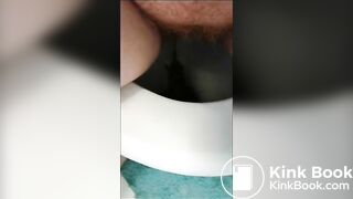 Amy has diarrhea in toilet - video 2