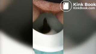 Amy has diarrhea in toilet - video 2