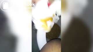 clean her ass after poo