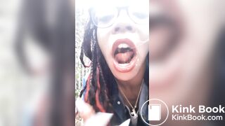 Hot ebony pooping - video 2