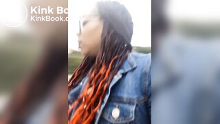 Hot ebony pooping - video 2