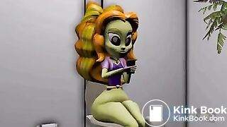 A alien-like girl take a shit on you