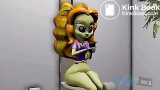 A alien-like girl take a shit on you