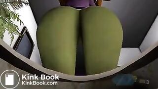 A alien-like girl take a shit on you