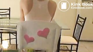 Poop pants in a chair