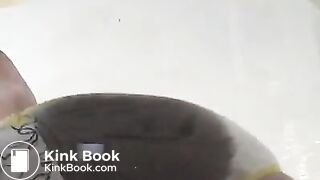 Poop pants in a chair