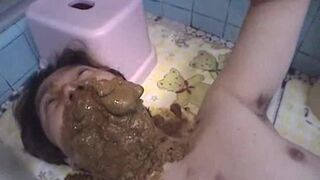 massive scat into mouth