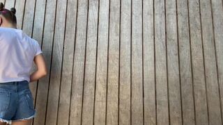 Cute girl shit and eat