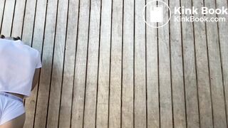 Cute girl shit and eat