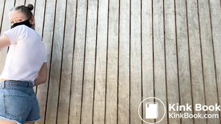 Cute girl shit and eat