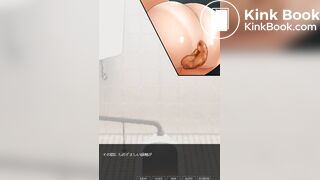 Hentai desperate pooping girl at the firework