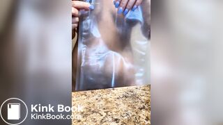 Packaging her shit
