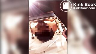 Chinese slave sucking asshole and eat shit from woman's ass