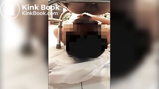 Chinese slave sucking asshole and eat shit from woman's ass