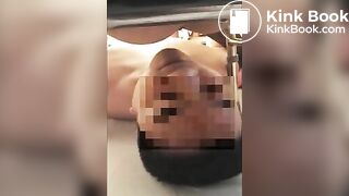 Chinese slave sucking asshole and eat shit from woman's ass