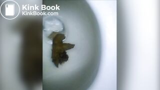 Woman pooping on toilet - video 15