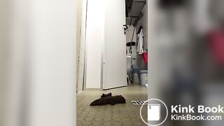 Hot server shits on the floor