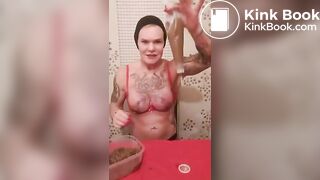 More Dirty Scat Whore: Watch me Filling My Shit Condomes pt1/3