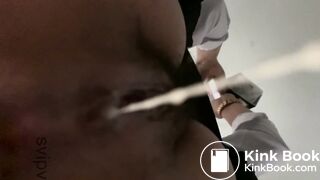 Chinese girl poop in toilet 3