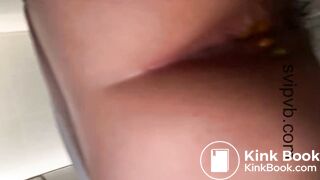 Chinese girl poop in toilet 3