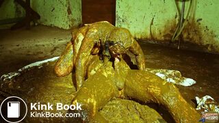 Scat couple fucks in cow shit on farm - trailer