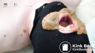 Sexy skinny teen girl shitting in the mouth boyfriend (diarrhea)