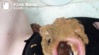 Sexy skinny teen girl shitting in the mouth boyfriend (diarrhea)