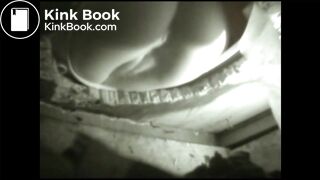 Village girl pooping healthy sausages in an outhouse toilet