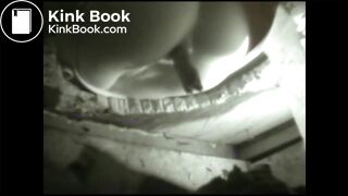 Village girl pooping healthy sausages in an outhouse toilet