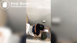 Thai womam pooping in toilet
