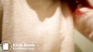 Girl in public toilet