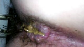 incredible load from a hairy woman