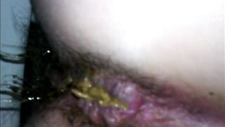 incredible load from a hairy woman