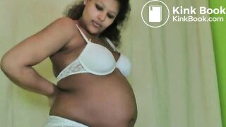 a pregnant woman sprayed shit on his face