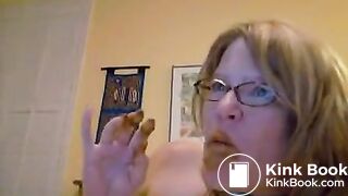 Mature Eating Her Shit on Web Chat