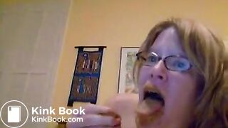 Mature Eating Her Shit on Web Chat