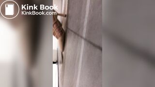 Chinese beautiful woman poop in public toilet