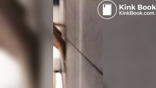 Chinese beautiful woman poop in public toilet