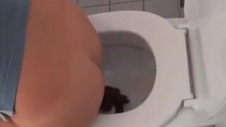 Hot girl pooping on toilet 61