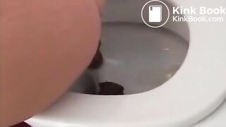 Hot girl pooping on toilet 61