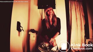 Hot model toilet pooping and farting scene